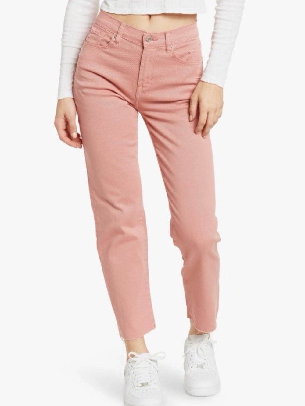Kensie The Slim - straight leg pink pants - size 10